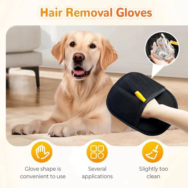 Guante Quitapelos Electrostático para Mascotas